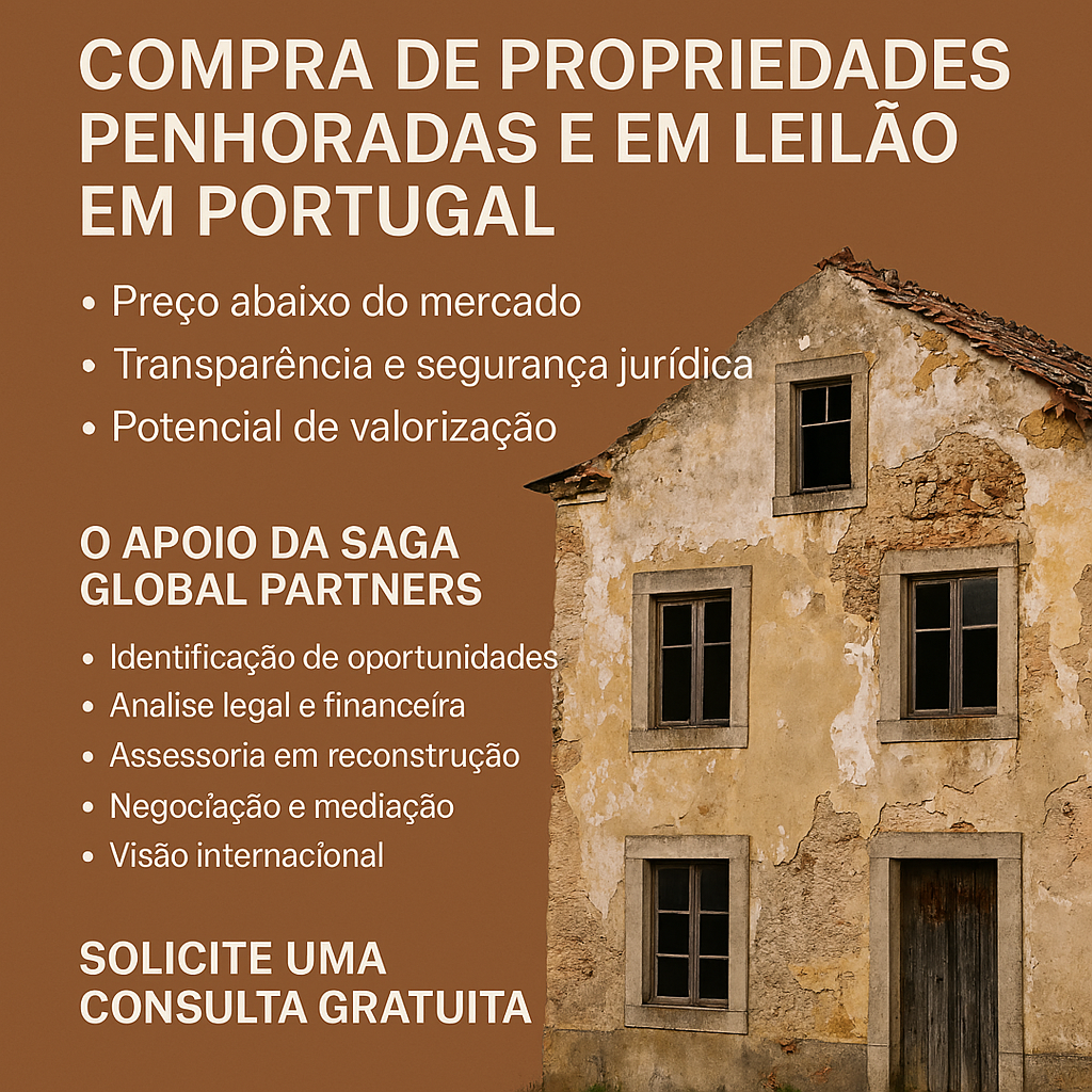Compra de Propriedades Penhoradas e em Leilão em Portugal